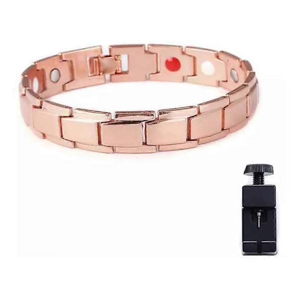 2-pak kobber Pulse helsebelte, magnetisk armbånd for å forbedre blodsirkulasjonen