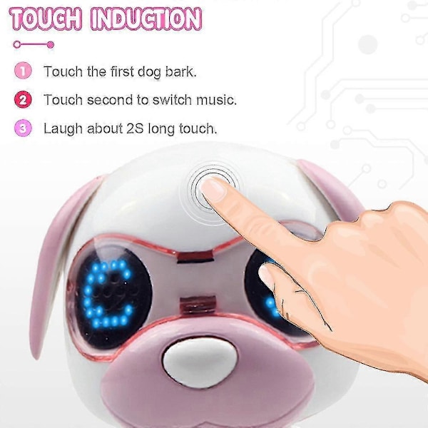 Interaktiv Smart Hvalpe Robot Hund LED Øjne Lydoptagelse Sang Søvn Sød Legetøj