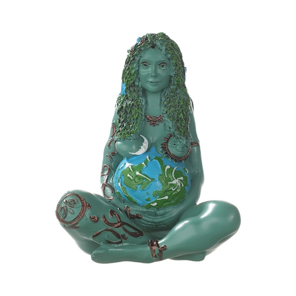 Moder Jord Staty Millennium Gaia Mytologi Figur Gudinnestaty Heminredning Skrivbordsdekoration Harts Gaia Moder Staty