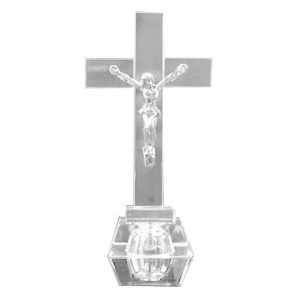 Handgjorda krucifix väggkors - Kristall katolska krucifix för heminredning