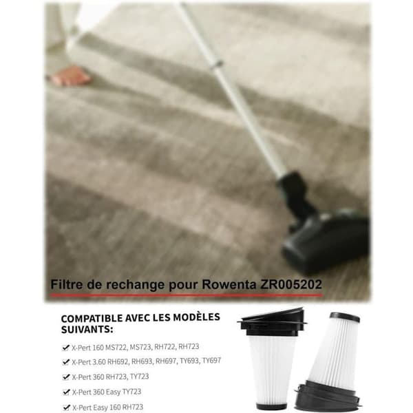 Pcs ZR005202 suodatin Rowenta X-pert 3.60 -imuriin