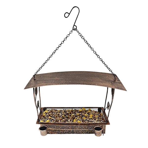 Metal Hængende Fuglefoder Outdoor Kolibri Foder Antik Bronze Smijern Multifunktionel Fuglefoder
