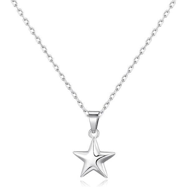 Sterling Silver Star Pendant Necklace