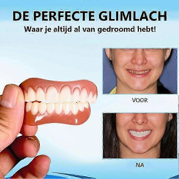 instantsmile Silikon Reline Tandprotesuppsättning, Avancerad Tandprotes Reliner Kit, Omedelbar Komfortpassform För Övre Och Nedre Tandproteser