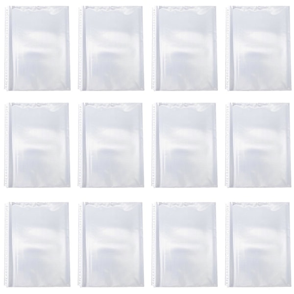 100 st Klara Plastfickor för Pärm A4 Sida Fickor Dokument Pärm Fickor