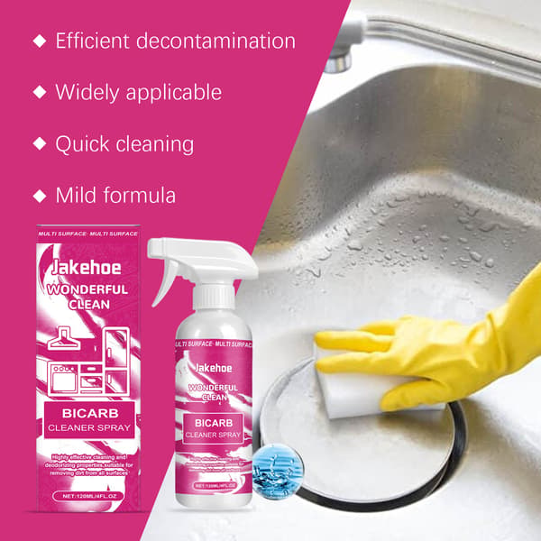 Bikarbonat Multi-Surface Rengöringsspray, Kraftfull Sanering