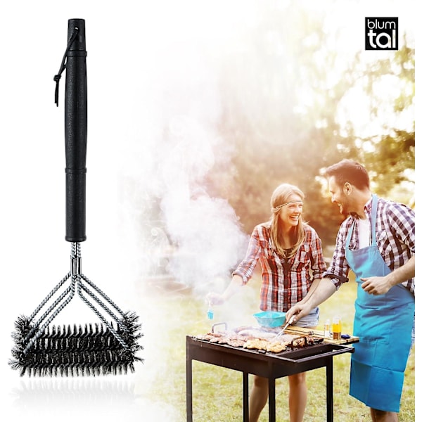 Grillborste - BBQ Grillrengöring - Grilltillbehör - Elektrisk, Gas, Kol - Rostfritt Stål