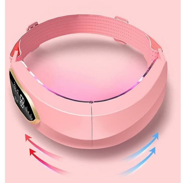 Ansiktslyftningsapparat LED-fotonterapi Ansiktsbantning Vibrations-V-formad massageapparat Vit