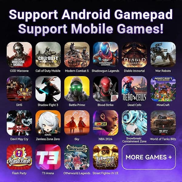 GAMWING M9 Trådløs + Bluetooth Dobbelttilstand Mobilspilkonverter til iOS Android Harmonyos