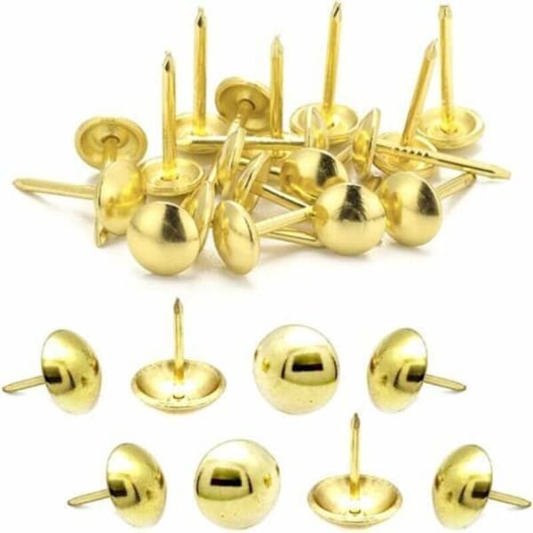 500 Stykker Møbelsøm, Basicon Kraftige 10X8 MM Bronze Dekorative Møbelsøm Retro DIY Møbelsøm til Møbler Sofa