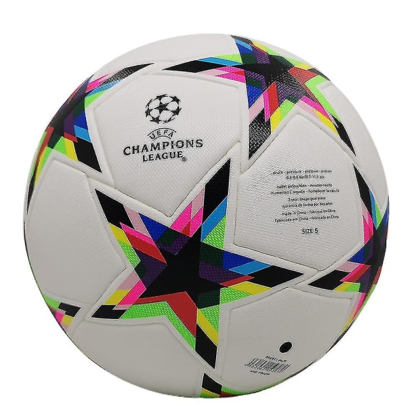 World Cup 2023 Football Ball Champions League Stars Pattern Soccer Training Ball Størrelse 5 Purple F