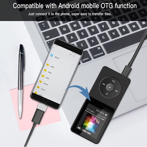 Bluetooth MP3/MP4 -opiskelijan walkman musiikkisoitin e-kirjan kaiutin