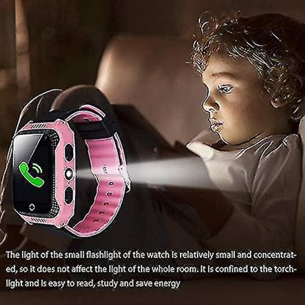 Gps Kids Smartwatch Telefon - Berøringsskjerm Kids Smartwatch With Call Talemelding Sos Lommelykt Digitalkamera Vekkerklokke Ny