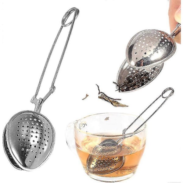 Rustfrit Stål Te-Infuser Si, Langskaftet Kugleformet Te-Si