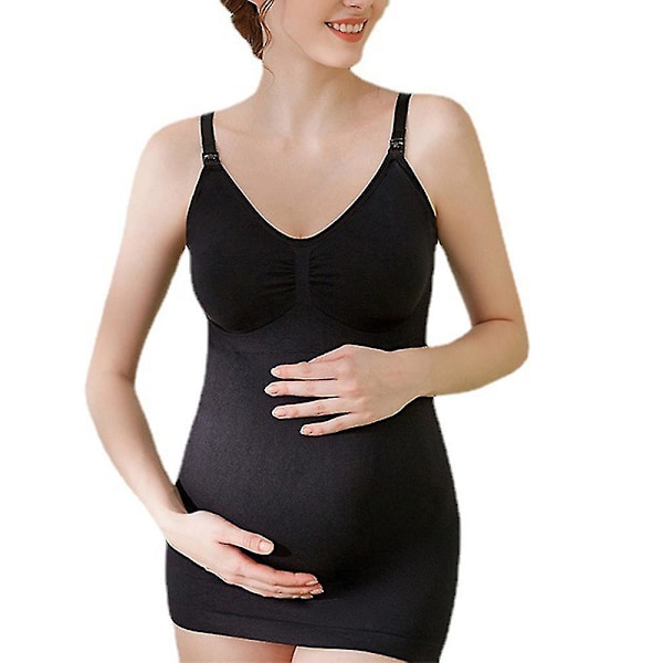 Pregnant Women's Breast-feeding Vests For Post-natal Bottoming To Gather Breast-feeding Underwear-mxbc