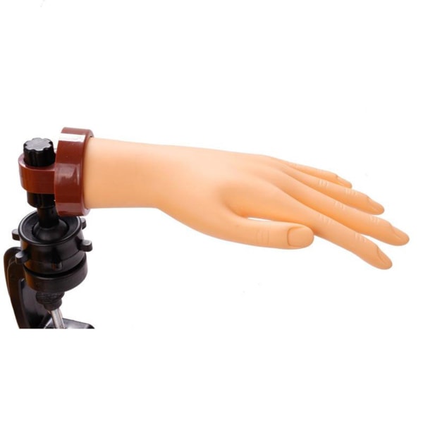 Nail Practice Hand Manikyr DIY Training Display Model Hand med fäste