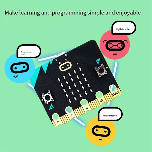 MicroBit V2.2 utvecklingskort Python visuell programmeringssats för K-12 utbildning