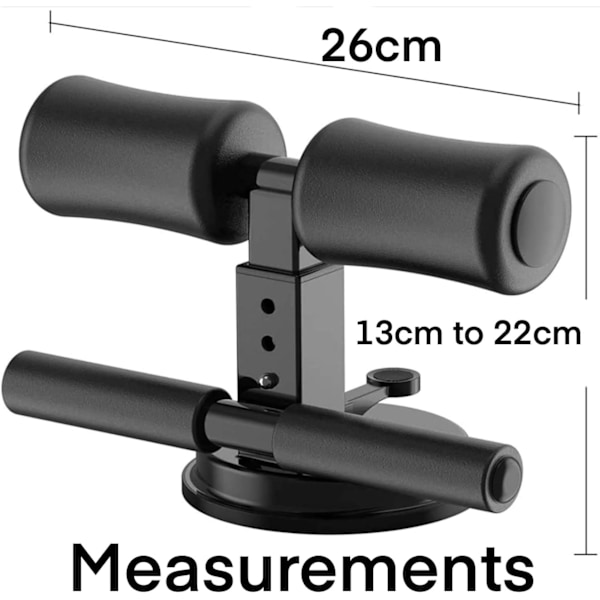 Multifunksjonell Mage-Sugkopp Sit-up Stang - Bærbar Sit-up Hjelpeutstyr for Mage Støtte og Kjerneøvelser