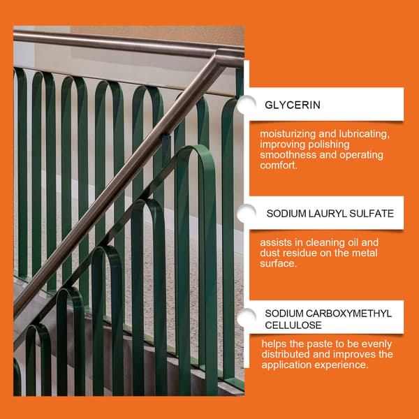 Krom- og metalpudsecreme med svamp, 60g oxidation- og rustfjerner
