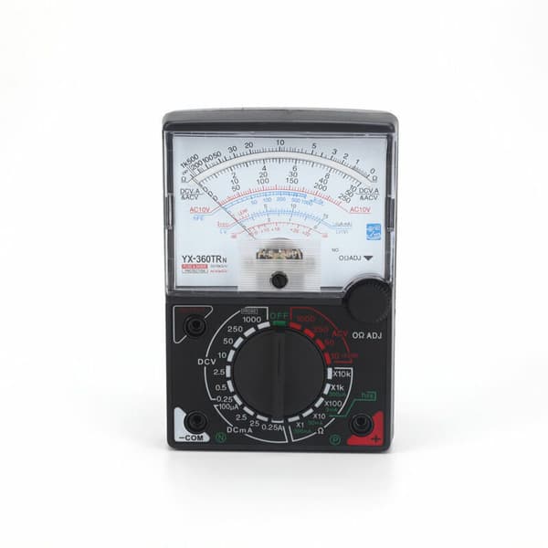 Analogt multimeter, AC/DC-tester, voltmeter, amperemeter, ohmmeter, analogt multimeter for spennings-, strøm- og motstandsmåling