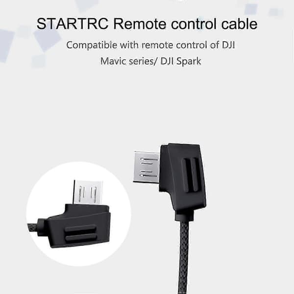 STARTRC USB-C til mikro-USB datakabel, kompatibel med DJI Mavic Mini/Mavic Pro/Mavic Air/Spark fjernkontroller.