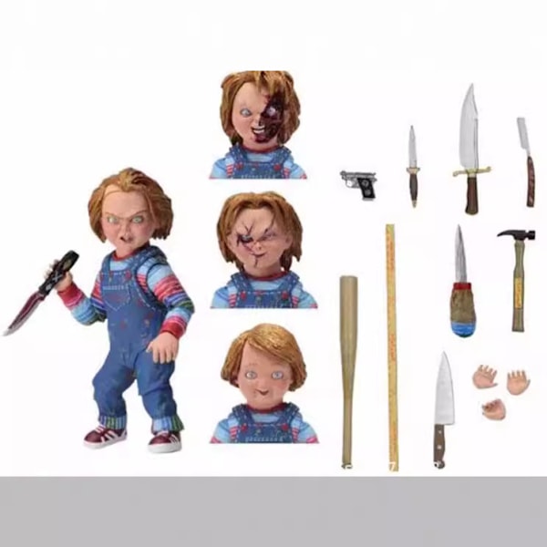 Ny Chucky Chucky kult Chucky Deluxe Edition Horror Dukke Figur Model