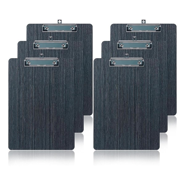 6 Pack Clipboard, Wooden Clipboard Clip Board, A5 Letter Size Clipboard, Memo Clipboards, Wood Grain File Clipboards