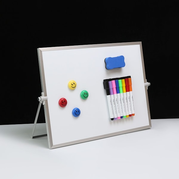 A4 skrivebords whiteboard, foldbar notesbog whiteboard, nem at opbevare og slette lille whiteboard til noter og studier
