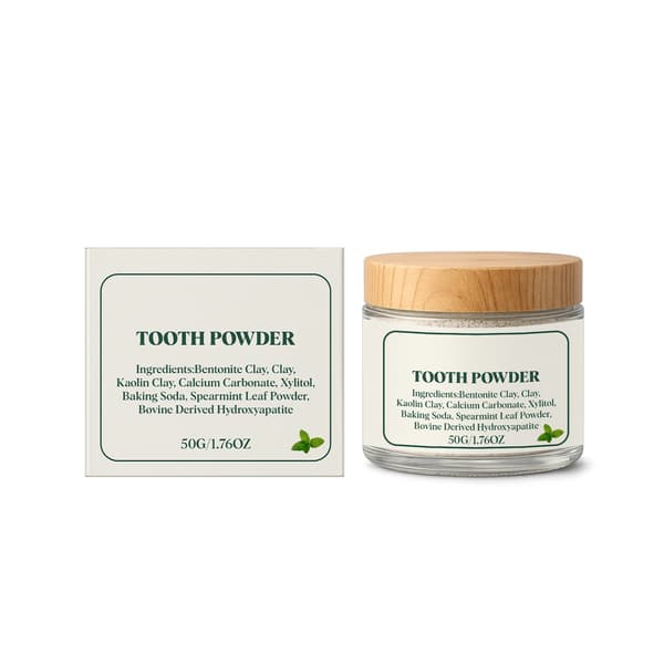Hydroxiapatit Fräsch Andedräkt Tandpulver, 50g Mintig Ren Formula
