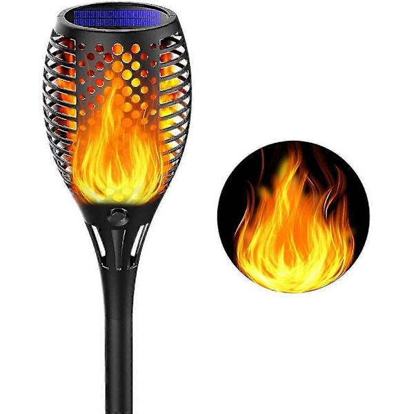 Solcelle Flammelys Havefakler Solcellelys Fakler Solcelle Flammer Led Solcelle Fakkel Solcellelys Havebelysning Automatisk Til/Fra (1 stk)
