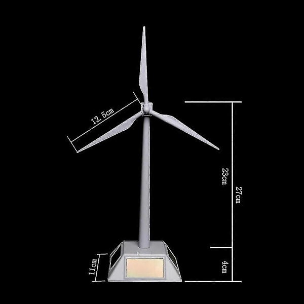 Solvindmølle Roterende Fan Model Puslespil DIY Samlet Miljøvenlige Legetøj