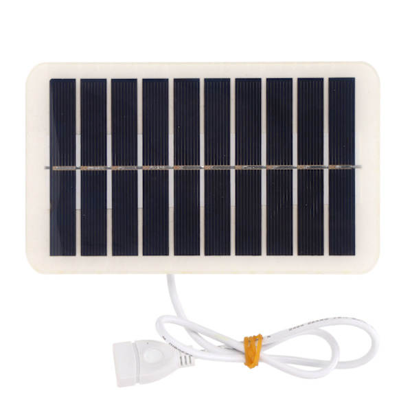 5V 2W 400mA Solcellepanel Udendørs Nød USB Solcellepanel Bærbar Solcelleopladerpanel til Mobiltelefon