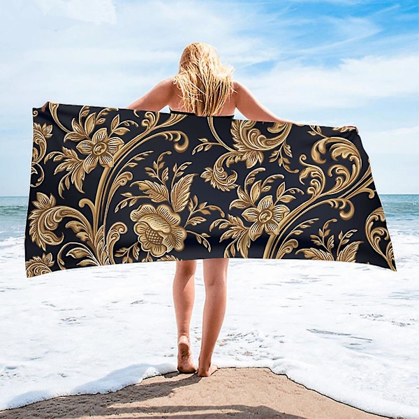 Avanserte luksuriøse europeiske design mikrofiber absorberende strandhåndklær for menn og kvinner, hjemme/hotell badehåndklær strandhåndkle