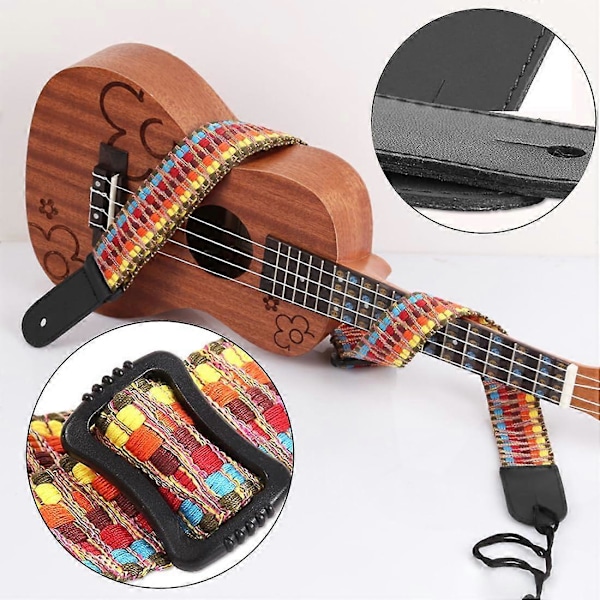 Gitarrrem för elgitarr, gitarrtillbehör, akustisk gitarr, western gitarr, elbas och ukulele gitarrrem för barn och vuxna