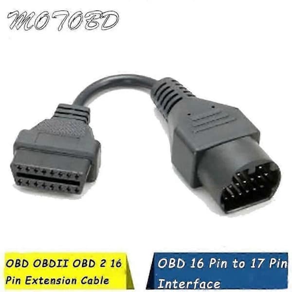 Adapter OBD2/OBD II 17 stift till 16 stift för Mazda (ST1M709)