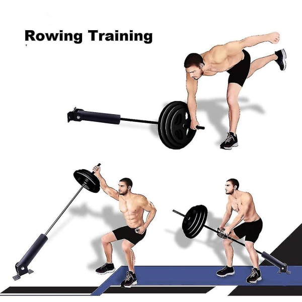 T Bar Row Platform Fastgørelse Installer på gulv eller vægholder til vægtstangsøvelser Gymnastikudstyr,2