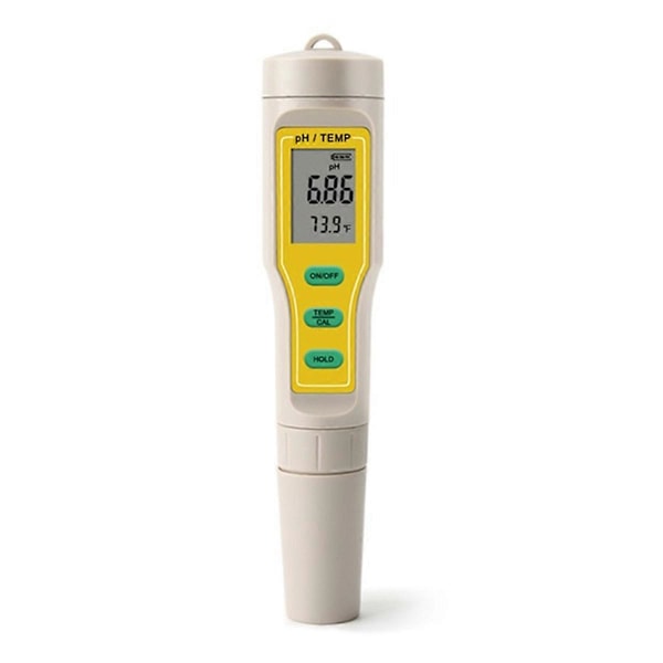 Professionell 2 i 1 PH Temp Mätare PH Testare Vattenkvalitetstest Temperaturmätare Penna Syra Bas