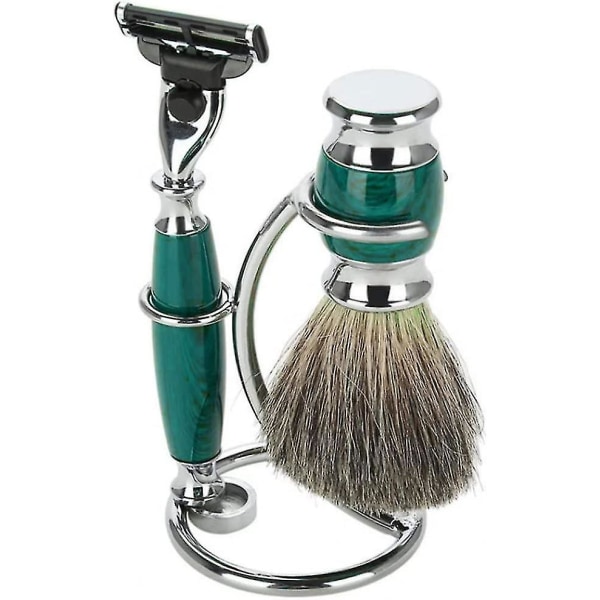 Barberkniv og børstestativ Simpel barbersætholder Metal Manuel barbermaskinesæt Organizer Barbertilbehør 1 stk.