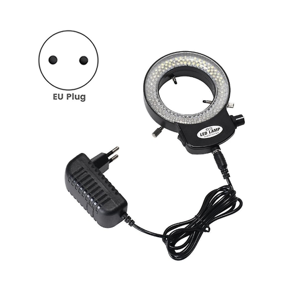 Mikroskoplys - Ringlys Justerbar 144 Lampe Perler LED Industriel Mikroskop Ring Illuminator -