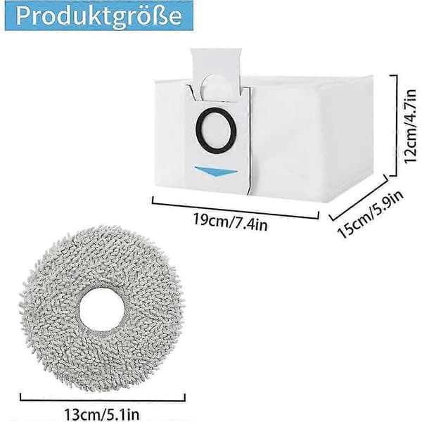 Mop Støvsugerpose til Deebot X2 / X2 Omni / X2 Pro / Dex86 Reservedele Tilbehør