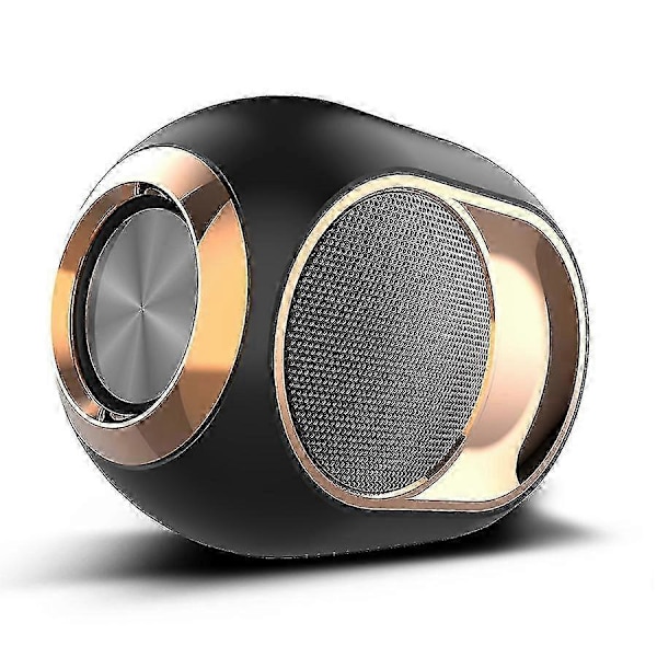 Bärbara Bluetooth-högtalare Subwoofer Stereo Hifi-ljud Tws Handsfree Tf Usb-högtalare (svart)