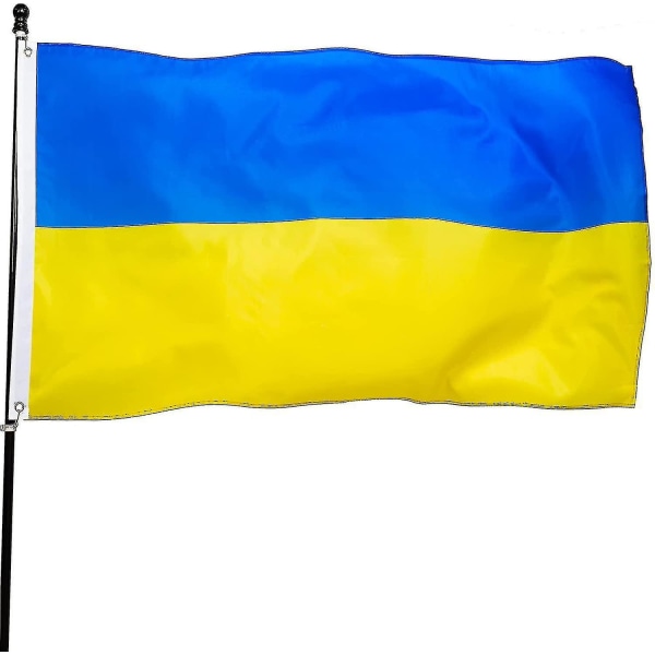 Ukraine Flag 3ftx5ft ukrainske nationalflag Polyester med messingtyller 3x5 fodflag (90cm*150cm)