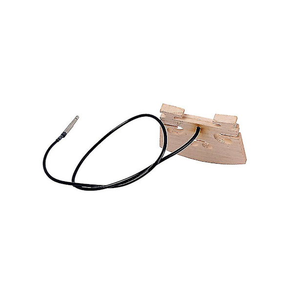 1 stk Violinbro med indbygget Piezo Pickup til 44 Full Size Elektrisk Violin Deleudskiftning