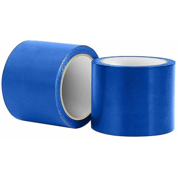 Blå vanntett selvklebende presenning reparasjonstape, 8cm X 10m Drivhuskanal presenning reparasjon Flex Tape, nyttig for reparasjon av lastebil eller drivhuspresenning