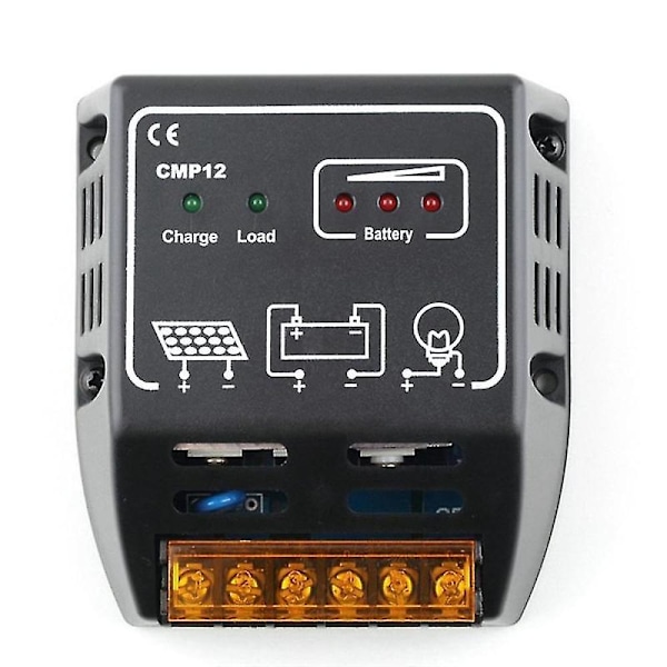 Solcelle-regulator Cmp12 20a 12v/24v Solcellesystemovervåking Pv Pwm