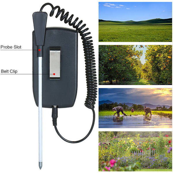 Opdelt jordtester, pH-meter, lysfugtighedsmåler