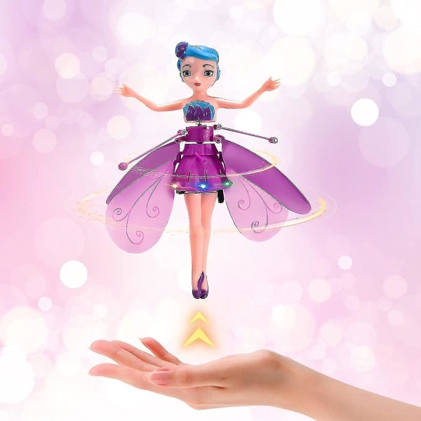 Magic Flying Fairy Princess Doll, Flying Fairy Doll Leksaker för flickor,sky Dancers Flying Pixie Dolls Infraröd induktionskontrollleksak