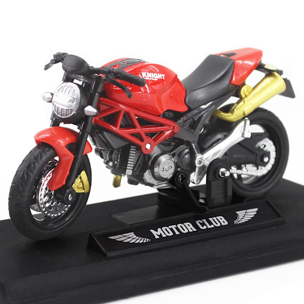 1:18 legeringsmotorcykelmodell simuleringsmotorcykelleksak tårtdekoration ornament motorcykel pojkleksak, slumpmässig färg
