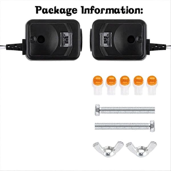 Erstatningssett for garasjeport sikkerhetssensor 820CB for G801CB-P/801CB/041-0136