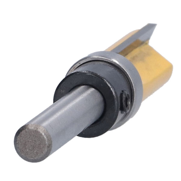 4 stk. Trim Hinge Router Bit Rund Sølv Gul 1/4in Skaft Flush Trims Tappfres